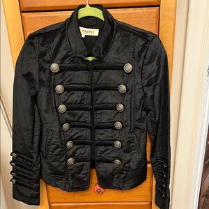 Free People Black Military Style Jacket